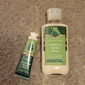 Bath & Body Works Vanilla Bean Noel Moisturizer Duo